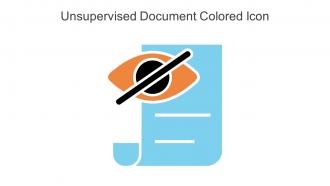 Unsupervised Document Colored Icon In Powerpoint Pptx Png And Editable Eps Format