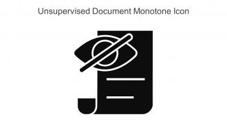 Unsupervised Document Monotone Icon In Powerpoint Pptx Png And Editable Eps Format