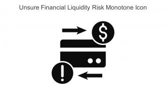 Unsure Financial Liquidity Risk Monotone Icon In Powerpoint Pptx Png And Editable Eps Format