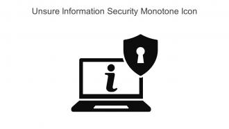 Unsure Information Security Monotone Icon In Powerpoint Pptx Png And Editable Eps Format
