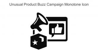 Unusual Product Buzz Campaign Monotone Icon In Powerpoint Pptx Png And Editable Eps Format