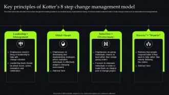 Unveiling Change Management Key Principles Of Kotters 8 Step Change Management Model CM SS