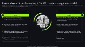 Unveiling Change Management Pros And Cons Of Implementing Adkar Change Management CM SS