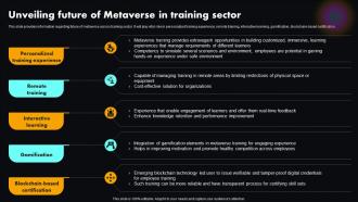 Unveiling Future In Training Sector Metaverse Explained Unlocking Next Version Of Physical World AI SS
