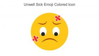 Unwell Sick Emoji Colored Icon In Powerpoint Pptx Png And Editable Eps Format