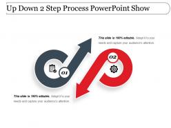 Up Down 2 Step Process Powerpoint Show