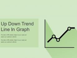 Up down trend line in graph
