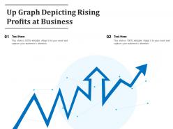 Up graph depicting rising profits at business