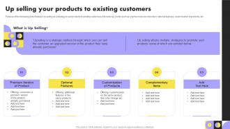 Up Selling Your Products To Existing Customers Year Over Year Organization Growth Playbook