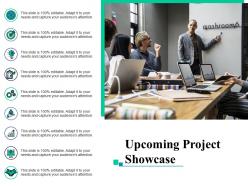 Upcoming project showcase marketing ppt layouts example introduction