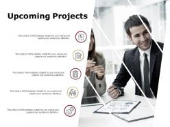 Upcoming Projects Checklist Gears Ppt Powerpoint Presentation Gallery Master Slide