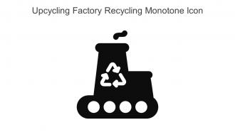 Upcycling Factory Recycling Monotone Icon In Powerpoint Pptx Png And Editable Eps Format