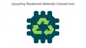 Upcycling Reclaimed Materials Colored Icon In Powerpoint Pptx Png And Editable Eps Format