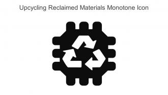 Upcycling Reclaimed Materials Monotone Icon In Powerpoint Pptx Png And Editable Eps Format