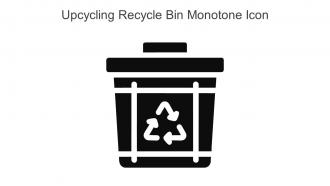 Upcycling Recycle Bin Monotone Icon In Powerpoint Pptx Png And Editable Eps Format