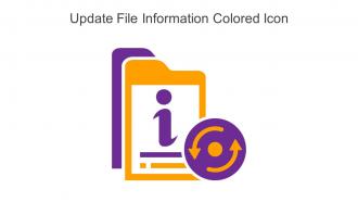 Update File Information Colored Icon In Powerpoint Pptx Png And Editable Eps Format