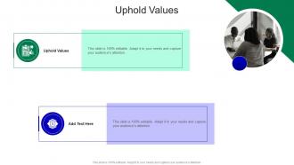 Uphold Values In Powerpoint And Google Slides Cpb
