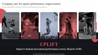 Uplift Seed Funding Pitch Deck Company Aim For Sports Performance Improvement