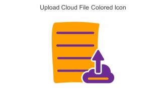 Upload Cloud File Colored Icon In Powerpoint Pptx Png And Editable Eps Format