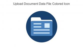 Upload Document Data File Colored Icon In Powerpoint Pptx Png And Editable Eps Format