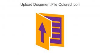 Upload Document File Colored Icon In Powerpoint Pptx Png And Editable Eps Format