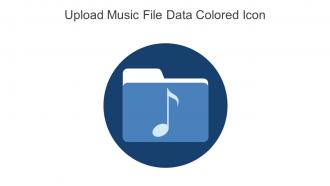 Upload Music File Data Colored Icon In Powerpoint Pptx Png And Editable Eps Format