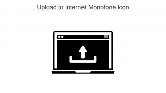 Upload To Internet Monotone Icon In Powerpoint Pptx Png And Editable Eps Format