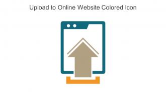 Upload To Online Website Colored Icon In Powerpoint Pptx Png And Editable Eps Format