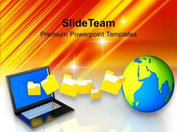 Uploading downloading files to internet powerpoint templates ppt themes and graphics 0213