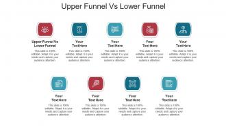 Upper funnel vs lower funnel ppt powerpoint presentation summary graphics pictures cpb