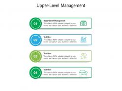 Upper level management ppt powerpoint presentation infographics files cpb