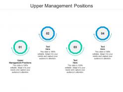 Upper management positions ppt powerpoint presentation icon tips cpb