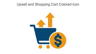 Upsell And Shopping Cart Colored Icon In Powerpoint Pptx Png And Editable Eps Format