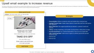 Upsell Email Example To Increase Revenue Creating Personalized Marketing Messages MKT SS V