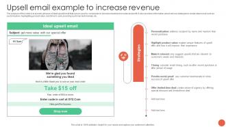 Upsell Email Example To Increase Revenue Database Marketing Techniques MKT SS V