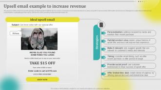 Upsell Email Example To Increase Revenue Leveraging Customer Data MKT SS V