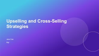 Upselling And Cross Selling Strategies PPT Structure AT