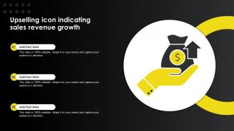 Upselling Icon Indicating Sales Revenue Growth