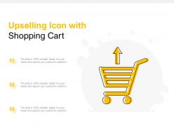 Upselling Icon With Shopping Cart