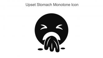Upset Stomach Monotone Icon In Powerpoint Pptx Png And Editable Eps Format