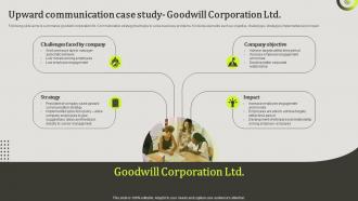 Upward Communication Case Study Goodwill Upward Communication To Increase Employee