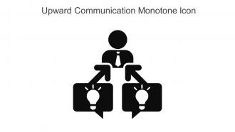 Upward Communication Monotone Icon In Powerpoint Pptx Png And Editable Eps Format