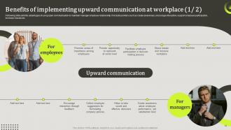 Upward Communication To Increase Employee Engagement Powerpoint Presentation Slides Adaptable Colorful
