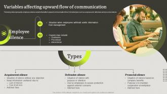 Upward Communication To Increase Employee Variables Affecting Upward Flow Of Communication