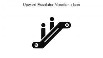 Upward Escalator Monotone Icon In Powerpoint Pptx Png And Editable Eps Format