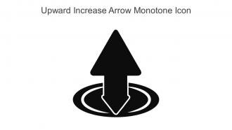 Upward Increase Arrow Monotone Icon In Powerpoint Pptx Png And Editable Eps Format