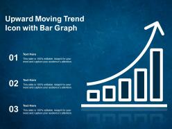 Upward Moving Trend Icon With Bar Graph