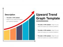 Upward trend graph template powerpoint graphics