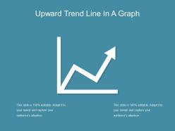 Upward trend line in a graph