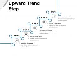 Upward trend step powerpoint presentation
